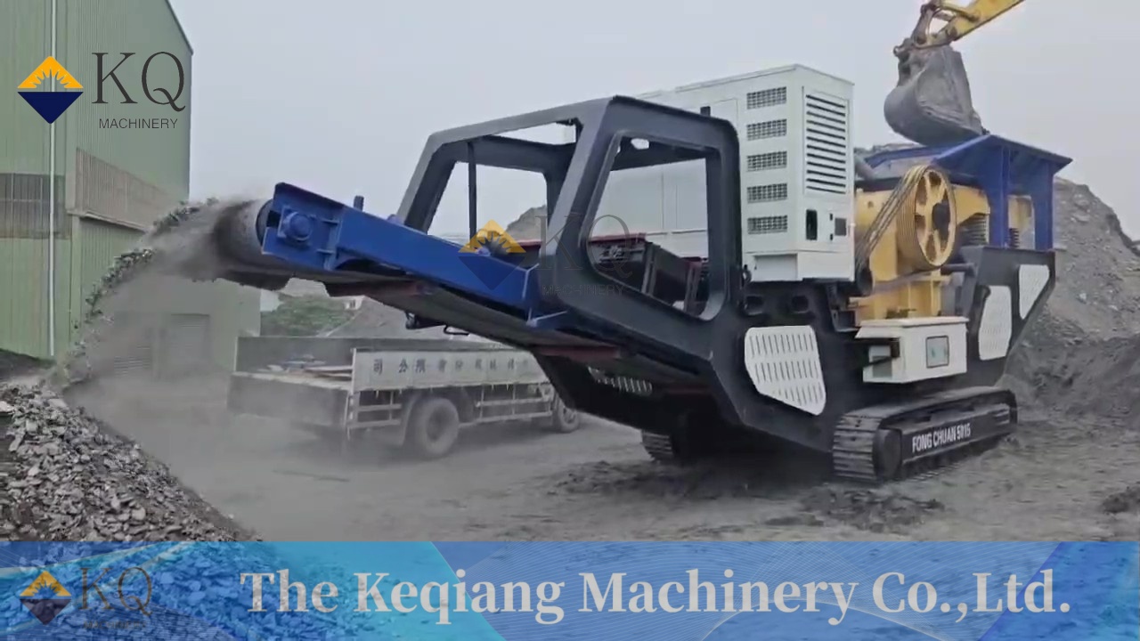 Crawler-Mounted Mobile Crushing Plants Are Used In The Taiwan Region.